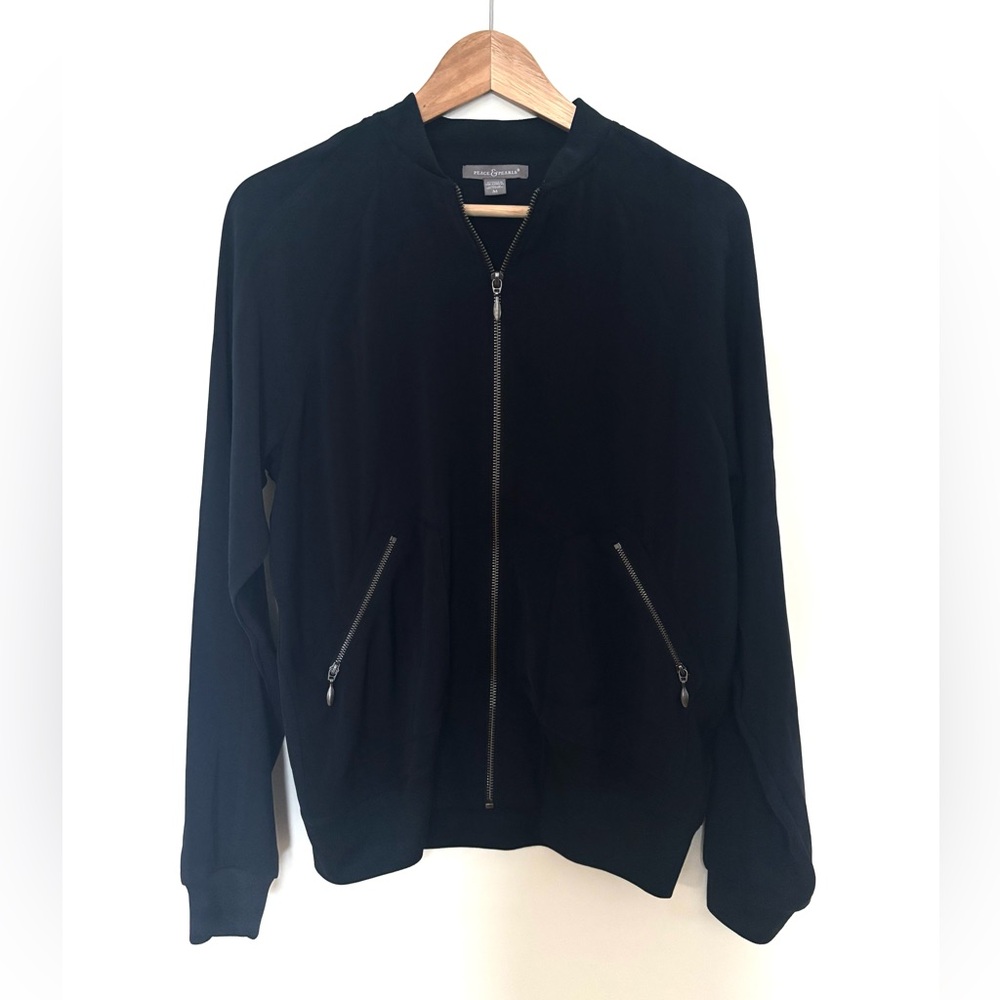 Peace & Pearls Bomber Jacket